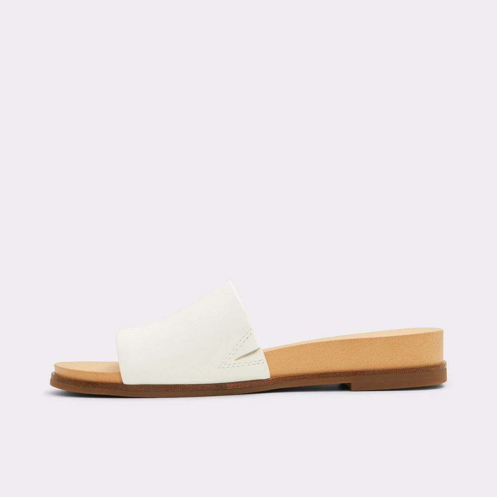 Elina White Women's Flat Sandals | ALDO Canada