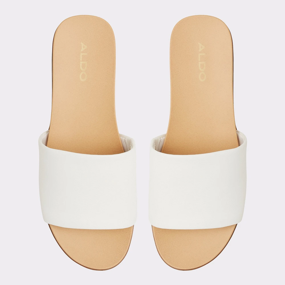 Elina White Women's Flat Sandals | ALDO Canada