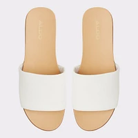 Elina White Women's Flat Sandals | ALDO Canada