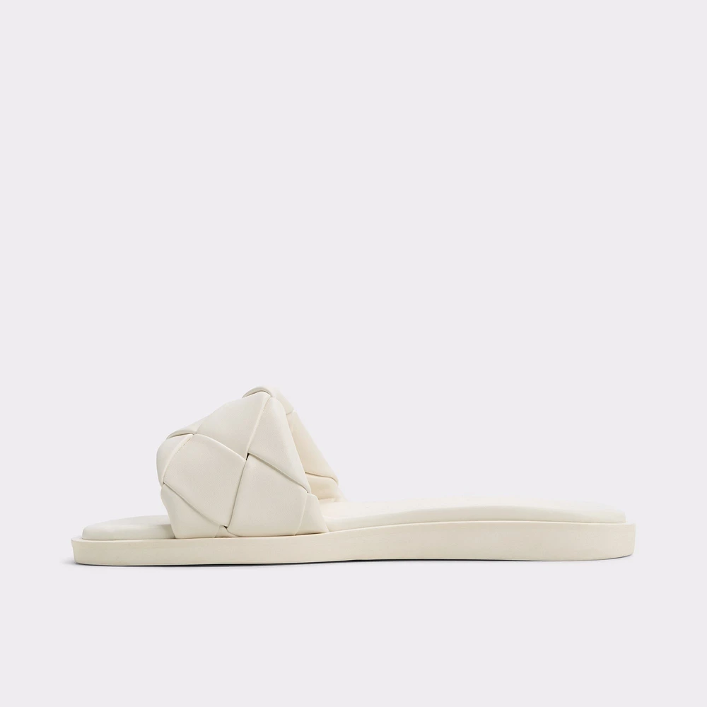 Esterelle White Women's Flat Sandals | ALDO Canada