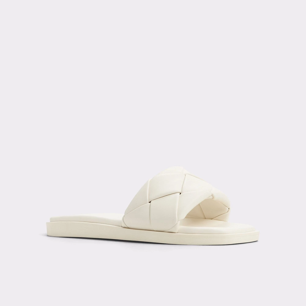 Esterelle White Women's Flat Sandals | ALDO Canada