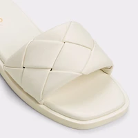 Esterelle White Women's Flat Sandals | ALDO Canada