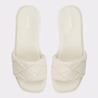 Esterelle White Women's Flat Sandals | ALDO Canada