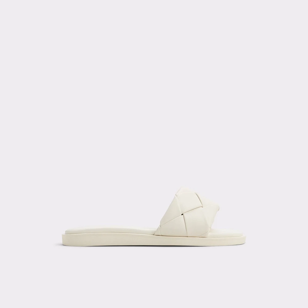 Esterelle White Women's Flat Sandals | ALDO Canada