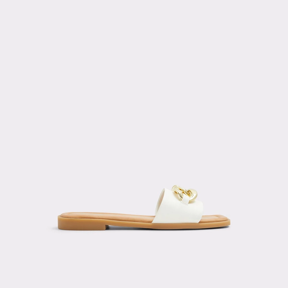 Ezie Blanc Femmes Talons plats | ALDO Canada