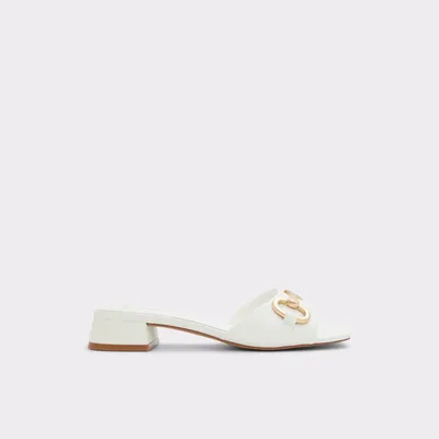 Faiza Blanc Femmes Mules | ALDO Canada