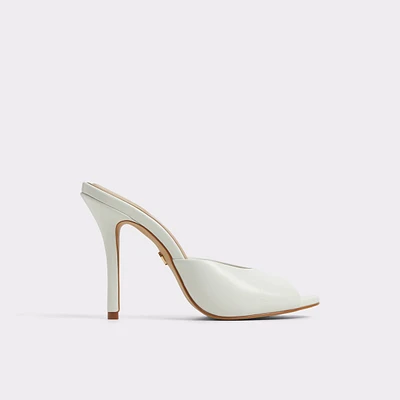 Fidelia White/Bone Women's Heeled mules | ALDO US