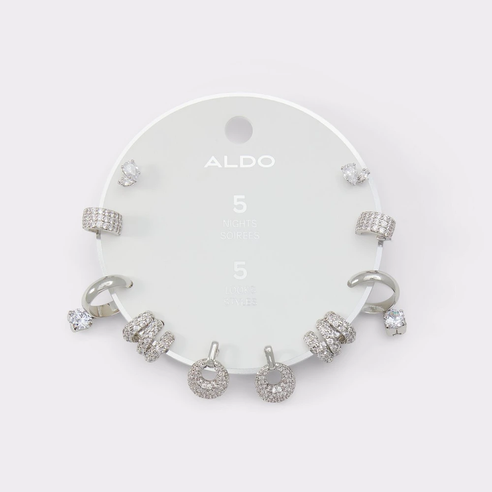 Fivelooks Silver/Clear Multi Women's Earrings | ALDO Canada