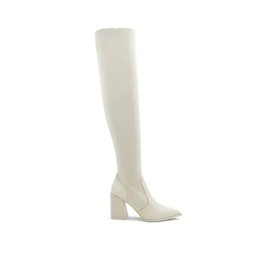 cream boots aldo