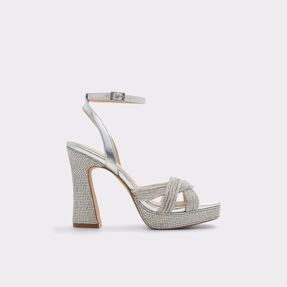 Glimma Argent Femmes Talons plateformes | ALDO Canada