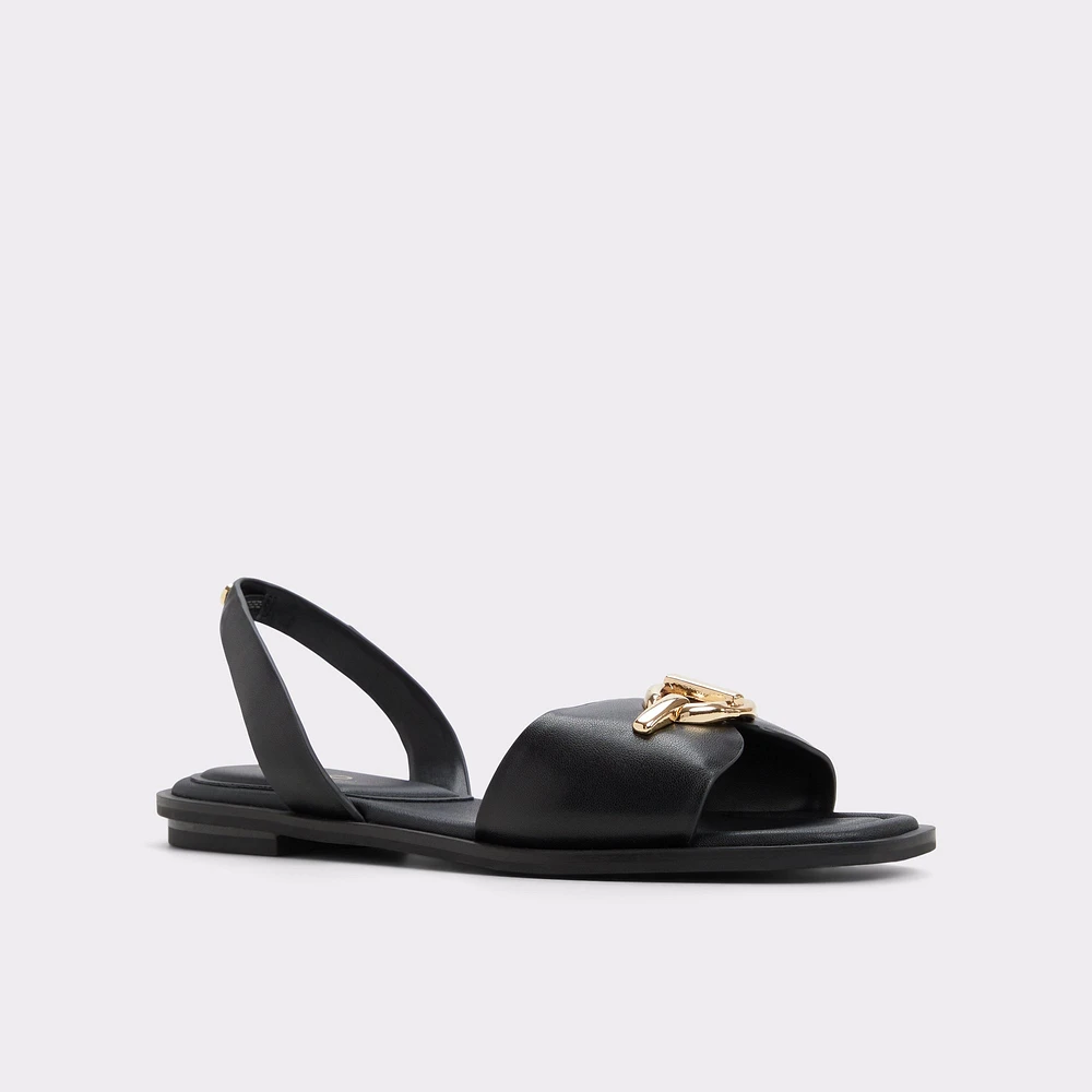 Goassi Black Women's Flat Sandals | ALDO Canada