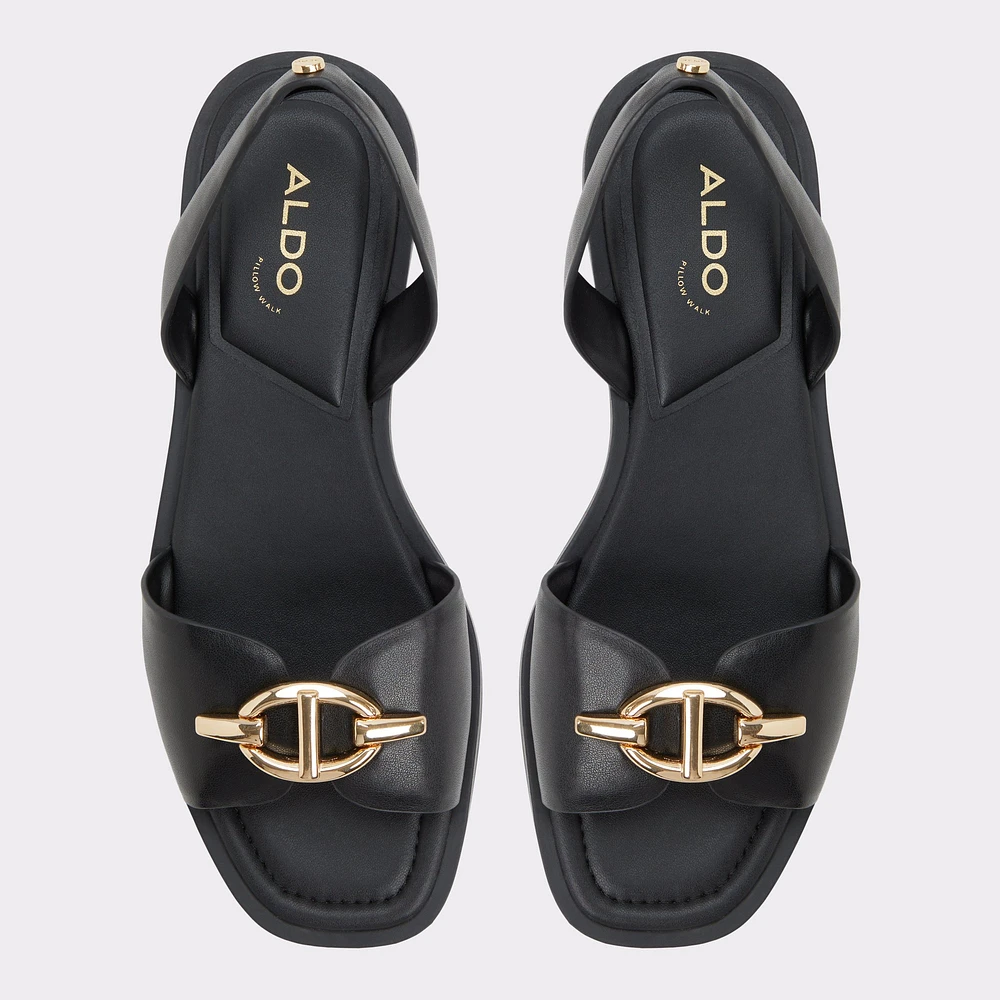 Goassi Black Women's Flat Sandals | ALDO Canada