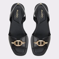 Goassi Black Women's Flat Sandals | ALDO Canada