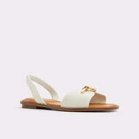 Goassi White/Bone Women's Flat Sandals | ALDO Canada