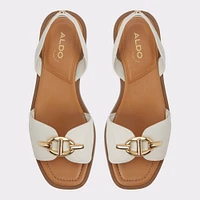 Goassi White/Bone Women's Flat Sandals | ALDO Canada