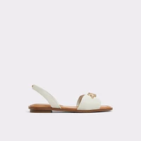 Goassi White/Bone Women's Flat Sandals | ALDO Canada