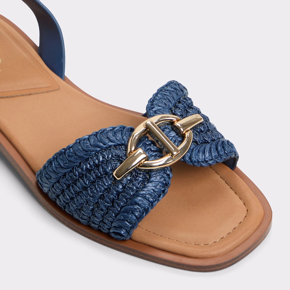 Goassi Navy Women's Flat Sandals | ALDO Canada