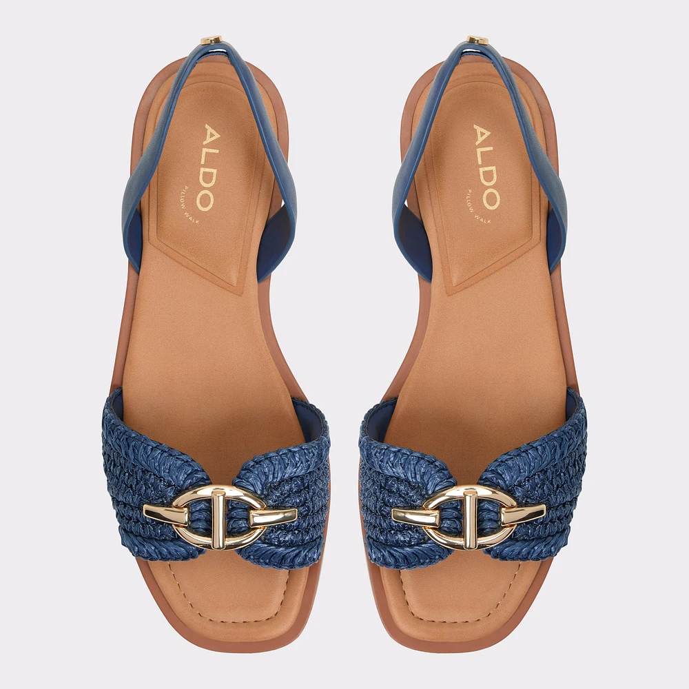 Goassi Navy Women's Flat Sandals | ALDO Canada