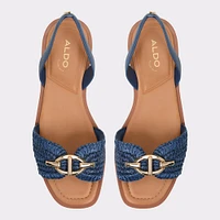 Goassi Navy Women's Flat Sandals | ALDO Canada