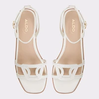 Greengrove Blanc Femmes Sandales à talon plat | ALDO Canada