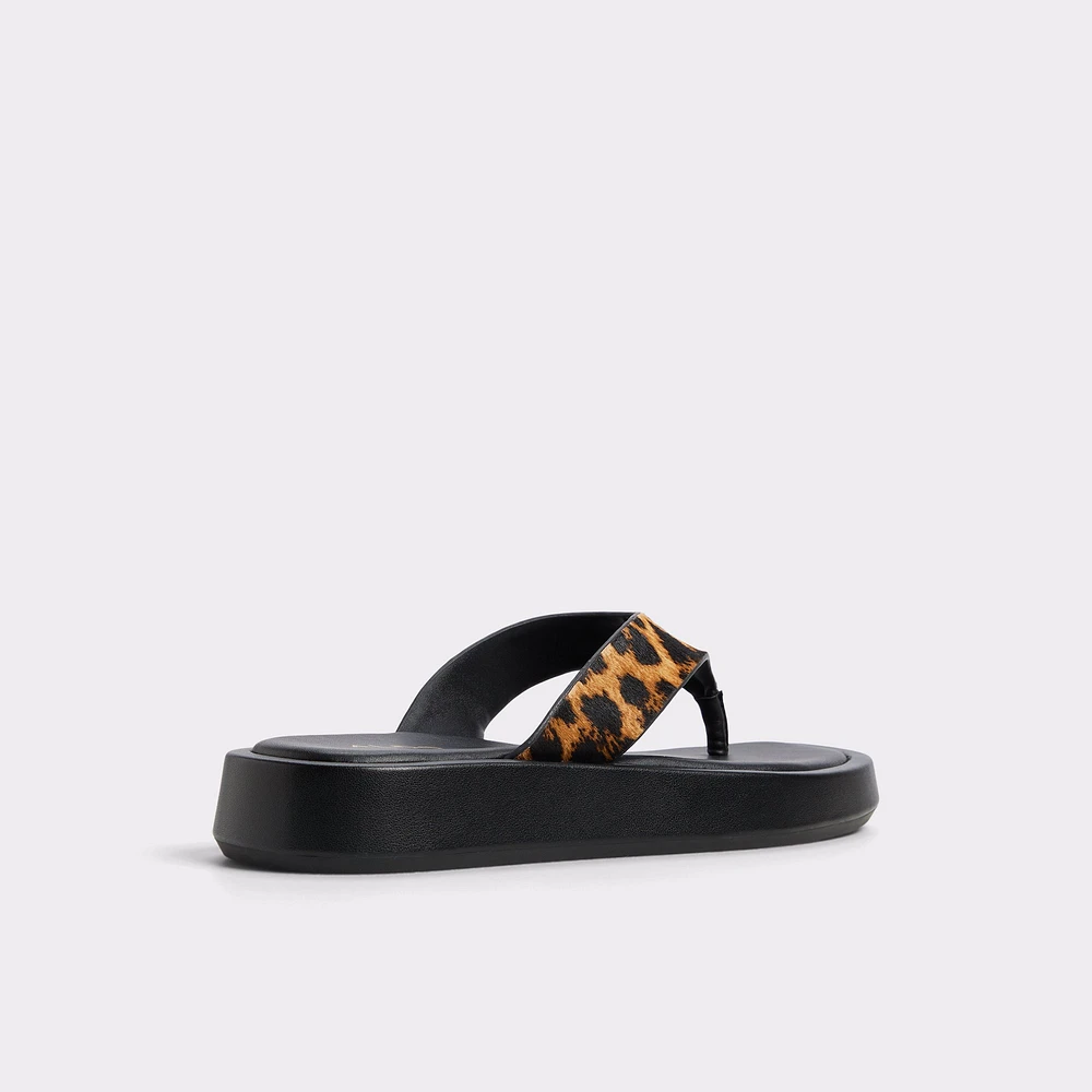 Grettle Brown Multi Women's Thong Sandals | ALDO Canada
