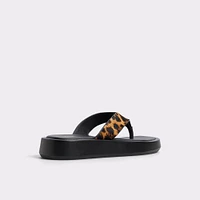 Grettle Brown Multi Women's Thong Sandals | ALDO Canada