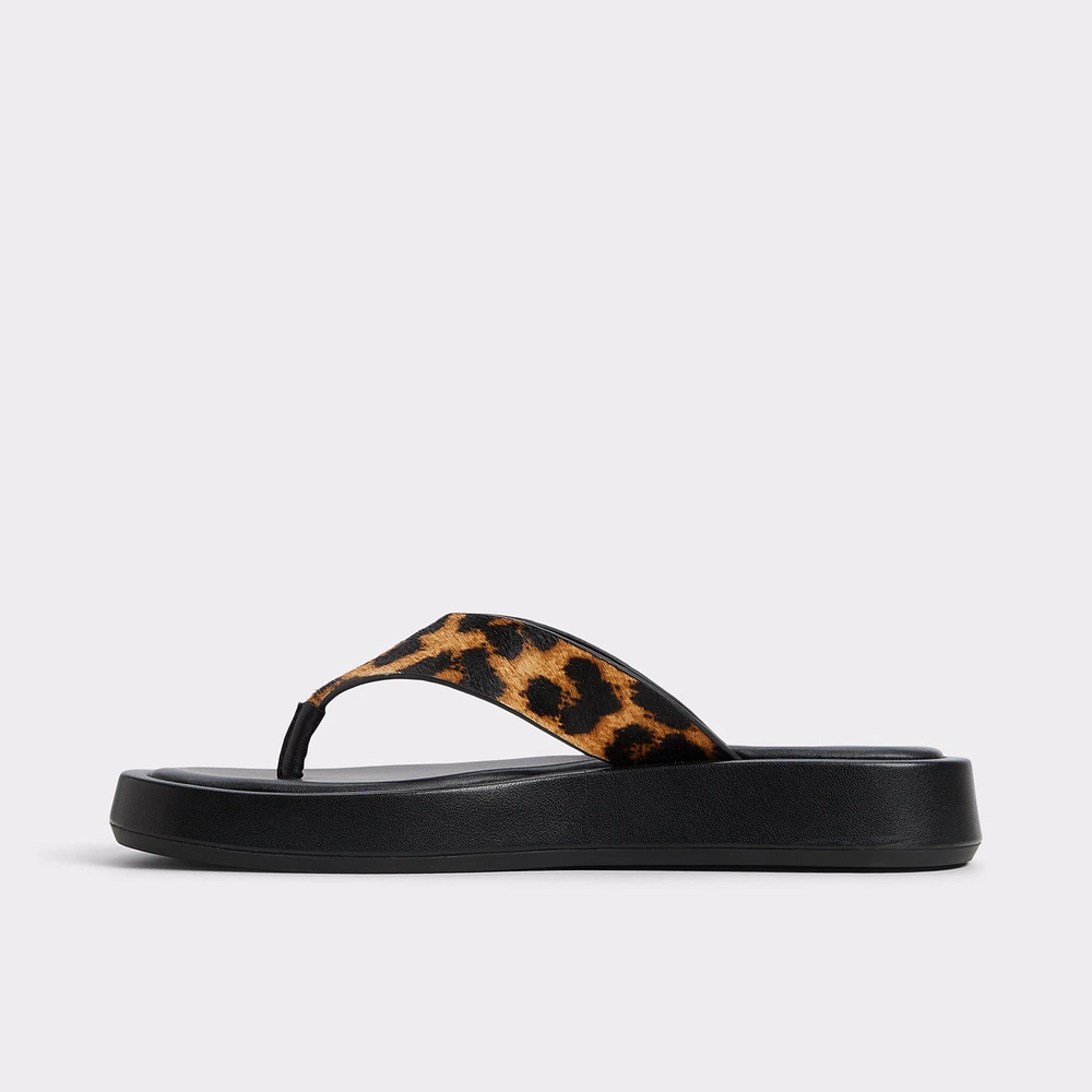 Grettle Brown Multi Women's Thong Sandals | ALDO Canada