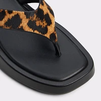 Grettle Brown Multi Women's Thong Sandals | ALDO Canada