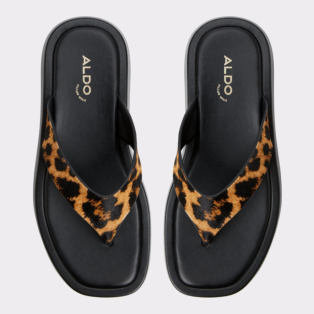 Grettle Brown Multi Women's Thong Sandals | ALDO Canada