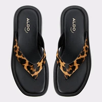 Grettle Brown Multi Women's Thong Sandals | ALDO Canada