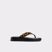 Grettle Brown Multi Women's Thong Sandals | ALDO Canada
