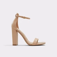 Hazelia Beige Cuir Lustré Femmes Sandale à lanières | ALDO Canada