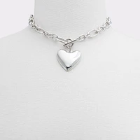 Heartchain Silver/Clear Multi Women's Necklaces | ALDO Canada