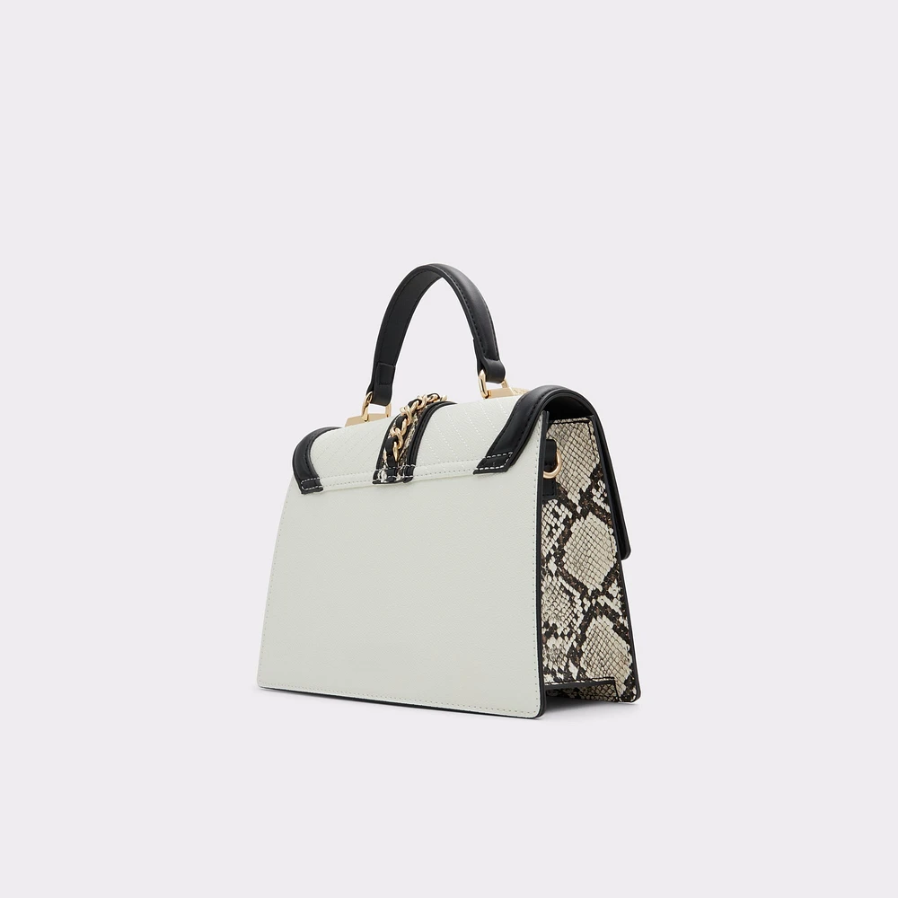 Hennah White/Black Women's Top Handle Bags | ALDO Canada