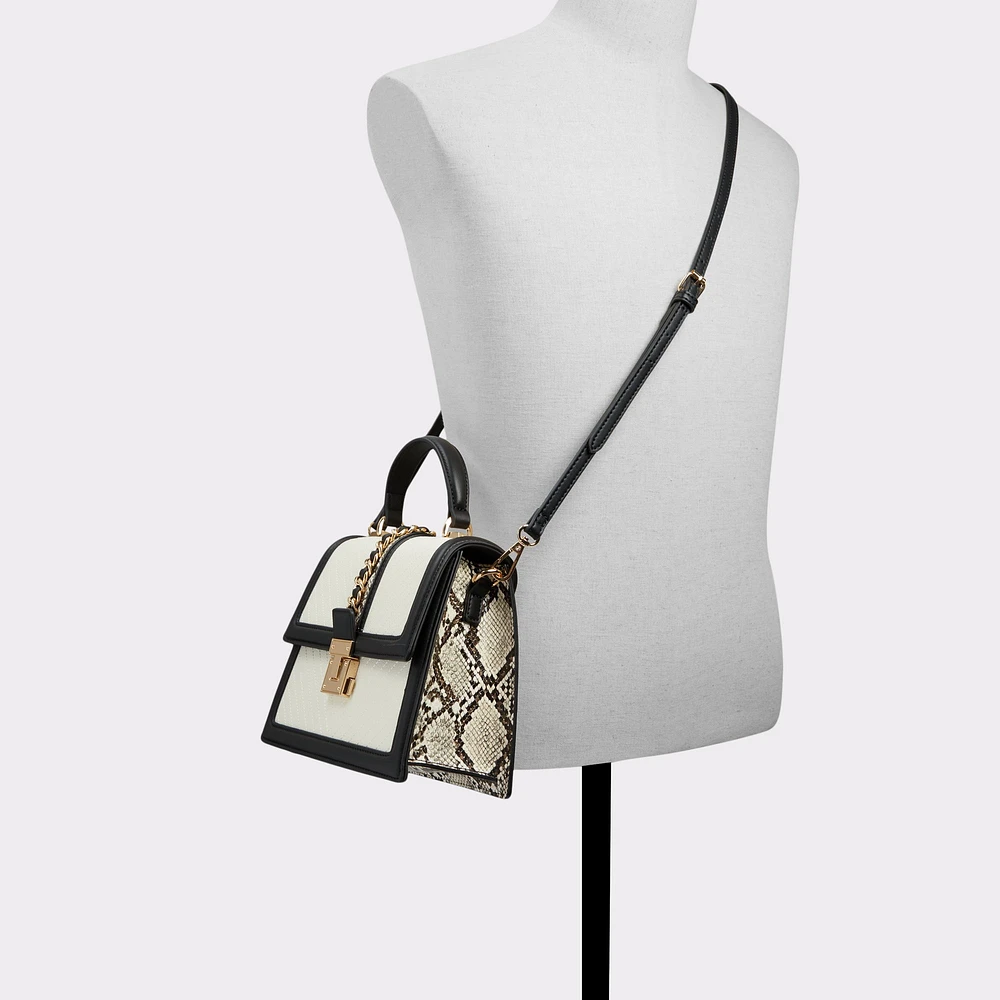 Hennah White/Black Women's Top Handle Bags | ALDO Canada