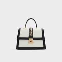 Hennah White/Black Women's Top Handle Bags | ALDO Canada