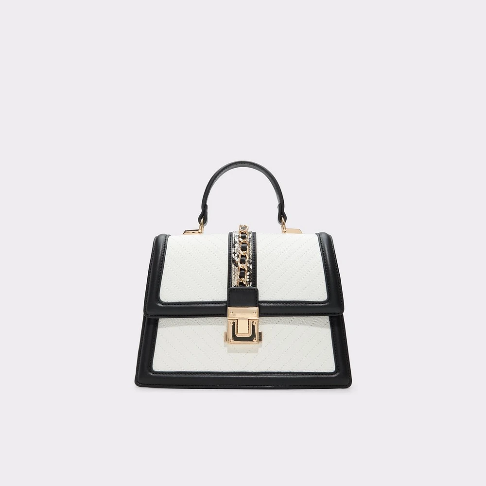 Hennahx White/Black Women's Top Handle Bags | ALDO Canada