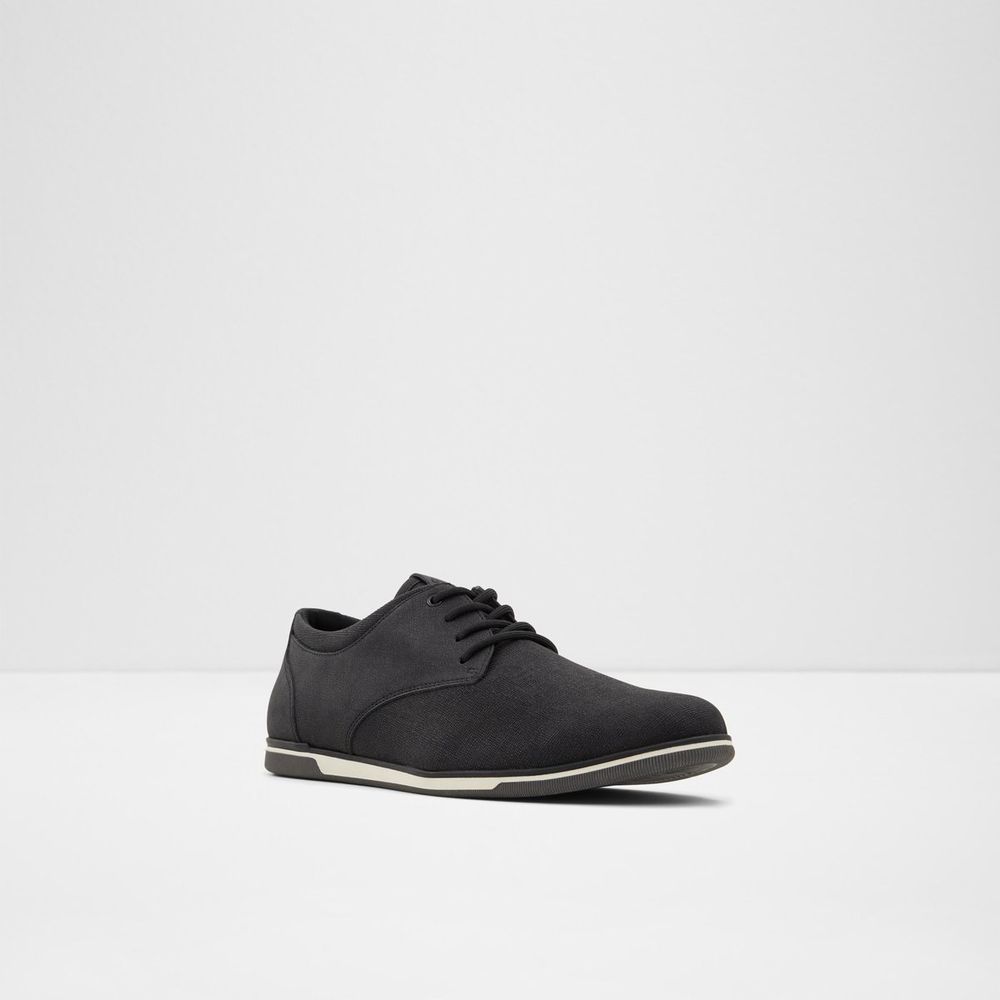 Heron Black Synthetic Embossed Men's Oxfords & Lace-ups | ALDO US