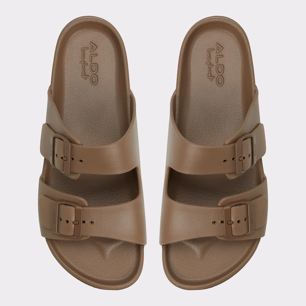 Hideo Light Brown Men's Slides | ALDO Canada