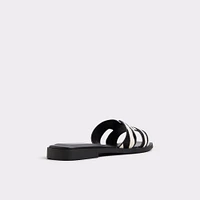 Itsandal Blanc/Noir Femmes Sandales à talon plat | ALDO Canada