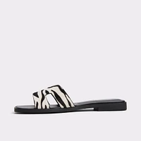 Itsandal Blanc/Noir Femmes Sandales à talon plat | ALDO Canada