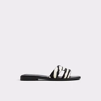 Itsandal Blanc/Noir Femmes Sandales à talon plat | ALDO Canada