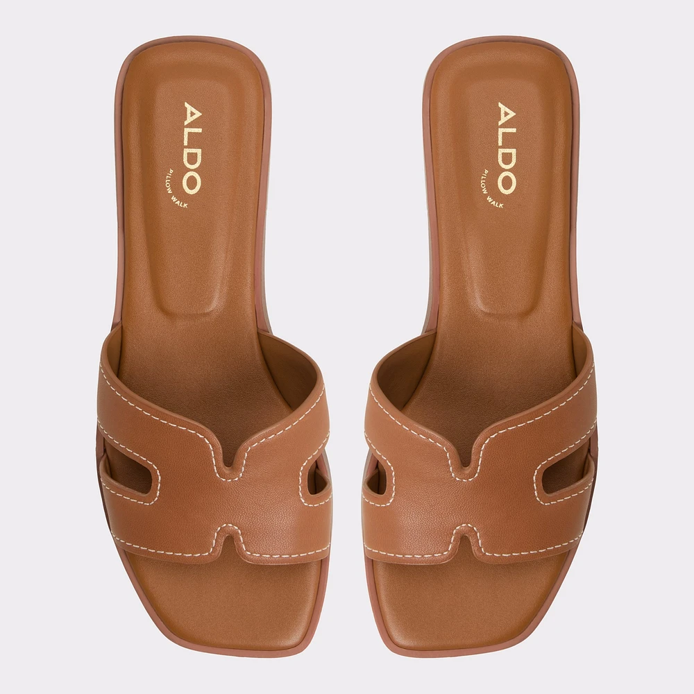 Itsandal Medium Brown Women's Flat Sandals | ALDO Canada