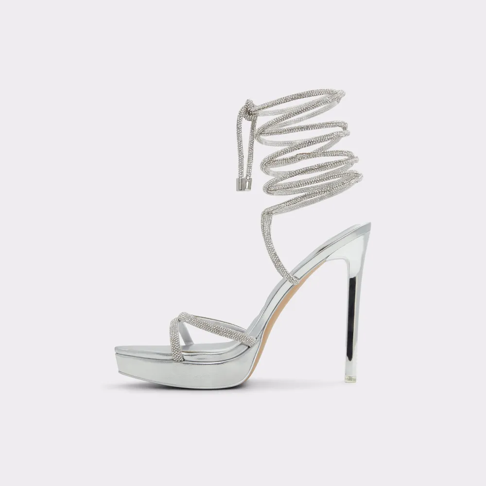 Izabella Silver Women's Strappy sandals | ALDO US