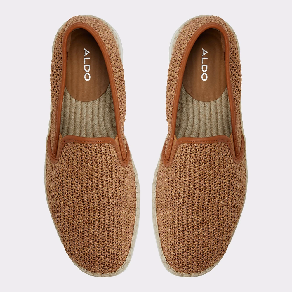 Johnney Cognac Textile Raffia Men's Espadrilles | ALDO Canada