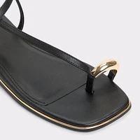 Jomalina Noir Femmes Sandales à talon plat | ALDO Canada