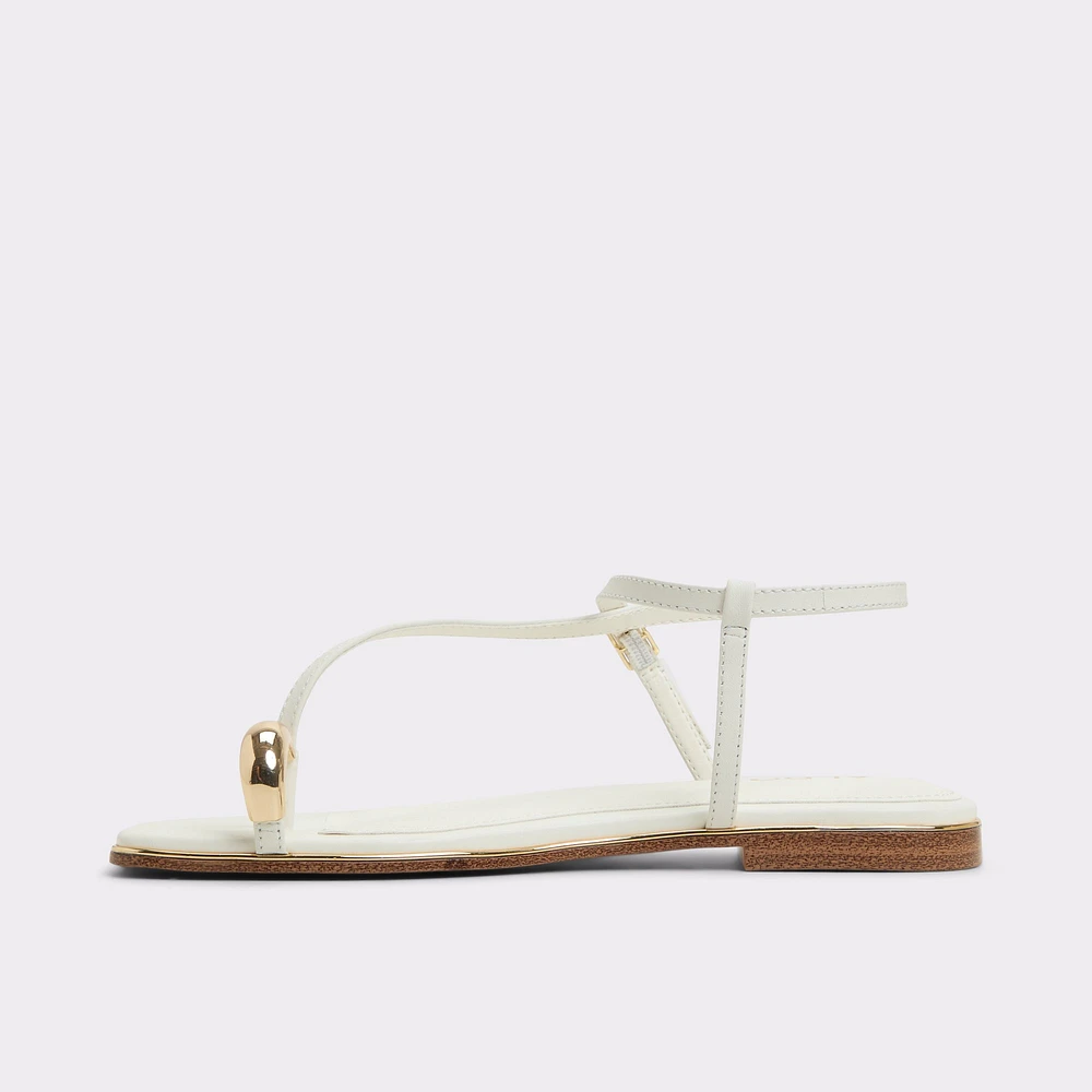 Jomalina Blanc Femmes Sandales à talon plat | ALDO Canada