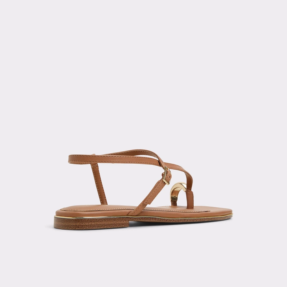Jomalina Marron Moyen Femmes Sandales à talon plat | ALDO Canada