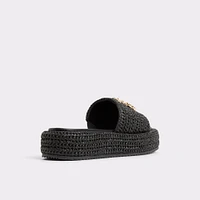 Justbeachy Noir Femmes Sandales plateformes et compensées | ALDO Canada
