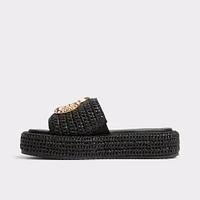 Justbeachy Noir Femmes Sandales plateformes et compensées | ALDO Canada